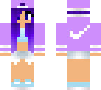 blue haired nike tomboy