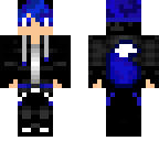 blue wolf teen with blue hair