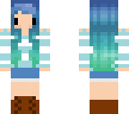 chibi blue-haired girl