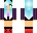 girl with ice hair and cat ears