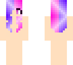 half purple half pink