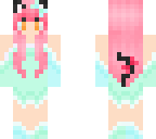kawaii chan in blue and green