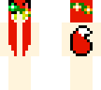 red hair base with flower crown