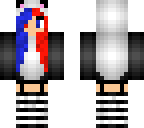 red vs blue panda girl