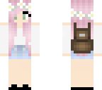 school girl with backpack
