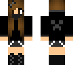 spy girl with creeper on back