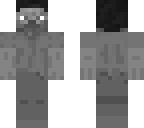 black and white steve