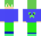 blue and green boy