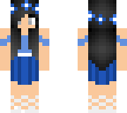 blue dress