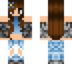 blue girl half shirt