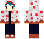 cake boy with blue hair