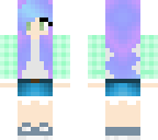 cute purple ombre hair girl