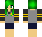 green haired girl