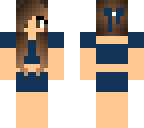 navy cut with bathing suit underneath