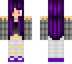 purple hair tomboy