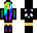rainbow panda girl