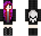 red purple emo hair