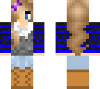 winter girl blue edit