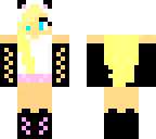 blonde panda girl
