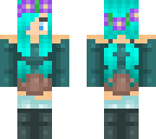 blue haired babe