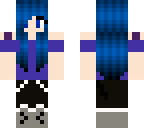 blue haired beauty