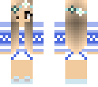 blue winter girl