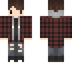 boy chibi plaid