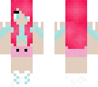 girl with cute pink hair redid