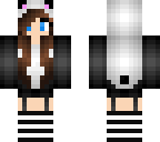 panda girl  white