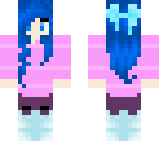 blue haired girl