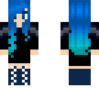 blue haired girl