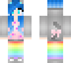 blue kitty girl