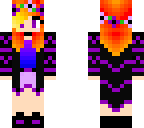 purple fall girl