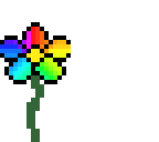 rainbow flower