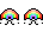 rainbow pixel art