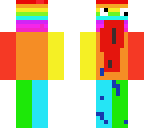silly rainbow long mouth guy