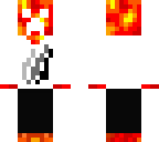 white hoody with black fire