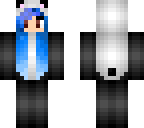 blue hair panda edit