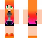 fire ombre hair girl