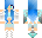 ice dragon girl with textured hair
