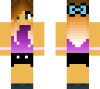 cute summer girl in purple