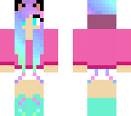rainbow cat girl