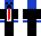 simple blue creeper in suit
