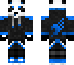 blue cool panda