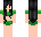 cute green bikini girl