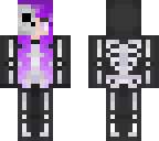 edit purple hair skeleton girl