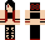 emo girl- red and black
