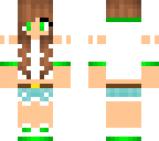 green girl cute
