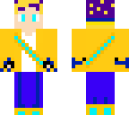 miguelmancheese with purple and yellow hair