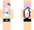 pastel wolf  girl unicorn on shirt